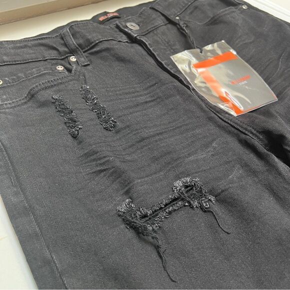 Well Known Dean Street Jeans in Jet Black Size 34 MSRP $200 - Picture 2 of 8